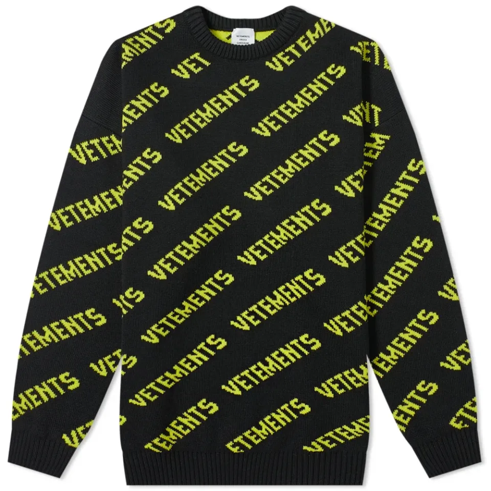 Repeat Logo Intarsia Knit