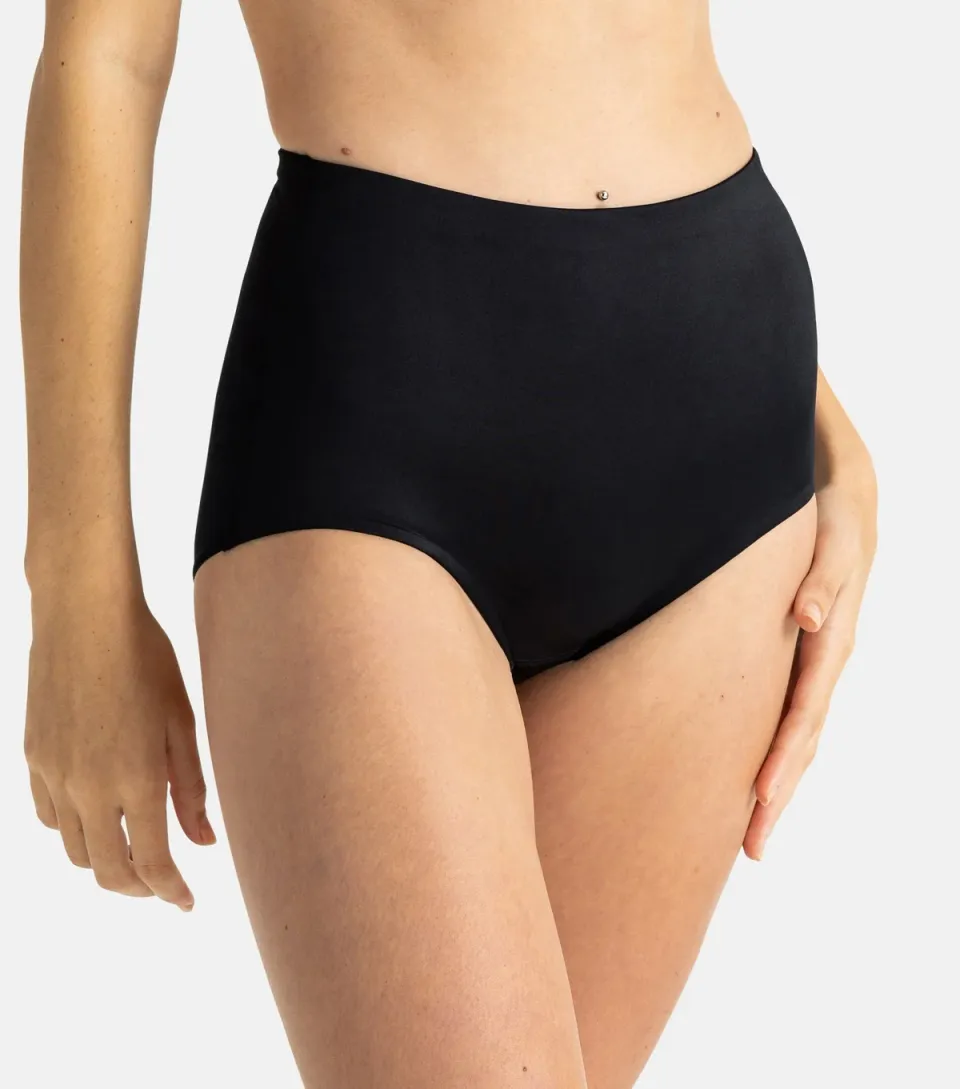Women's Black Sculpting High Waist Briefs