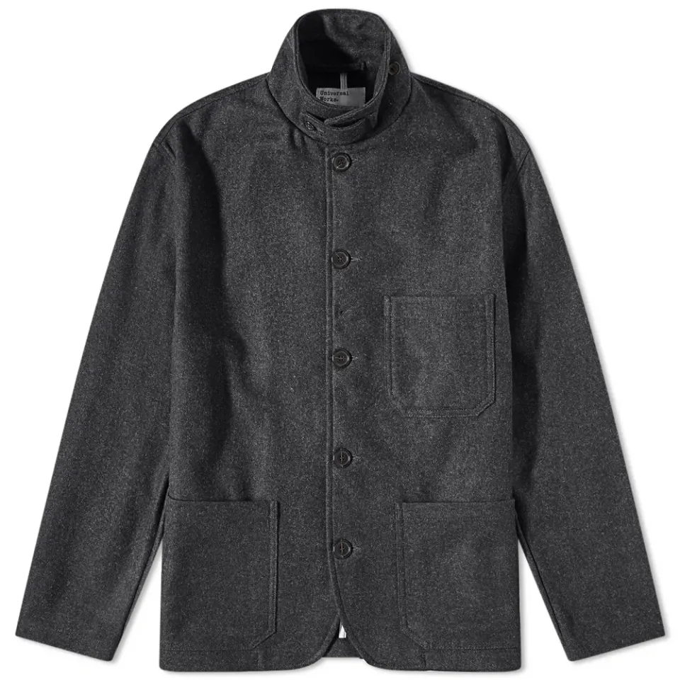 Melton Wool Bakers Chore Jacket