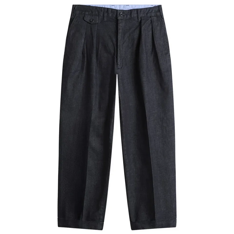 2 Pleat Denim Trousers