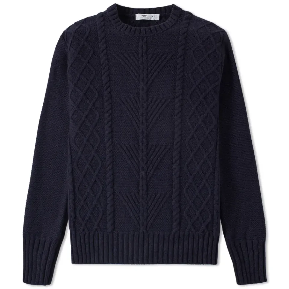 Inis Meáin Fern Cable Aran Crew Knit