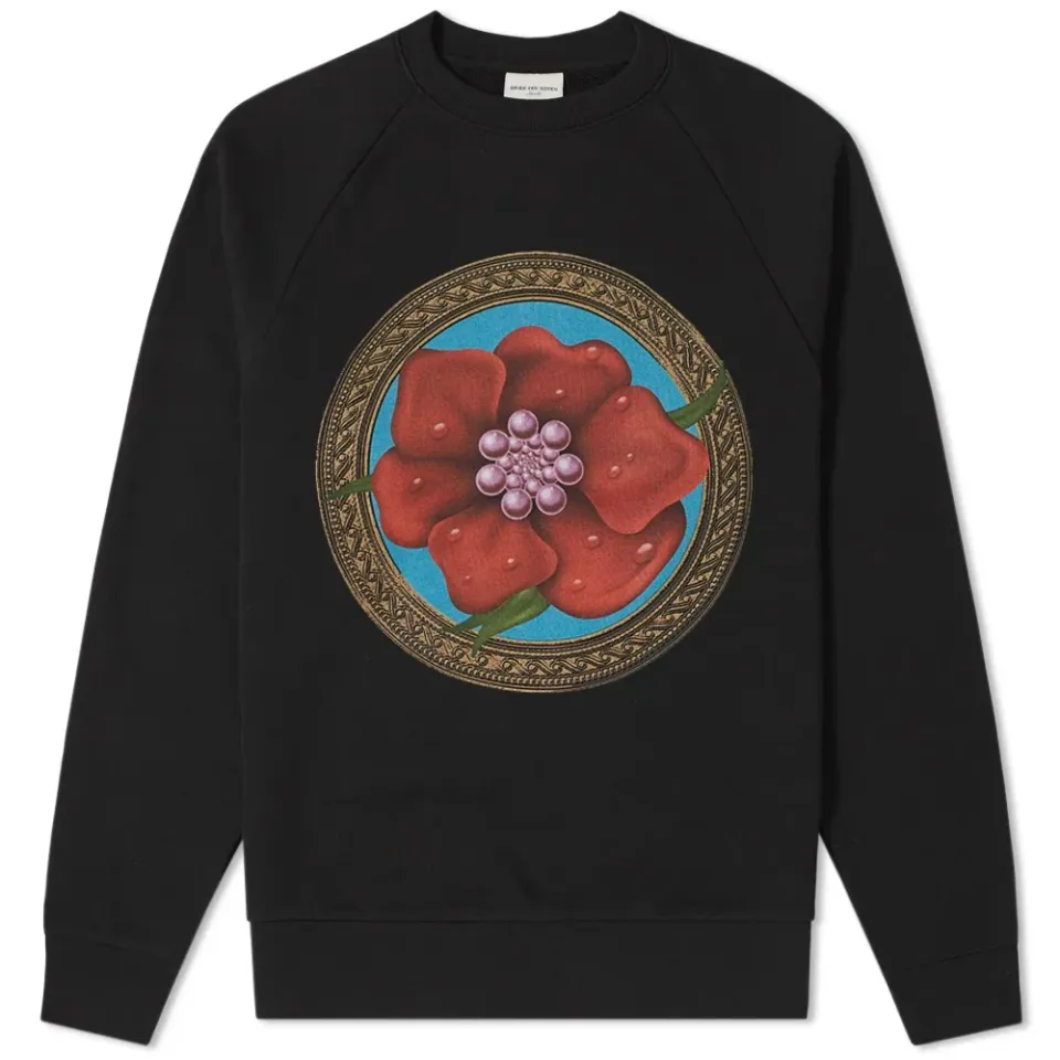 Halberg Flower Print Crew Sweat