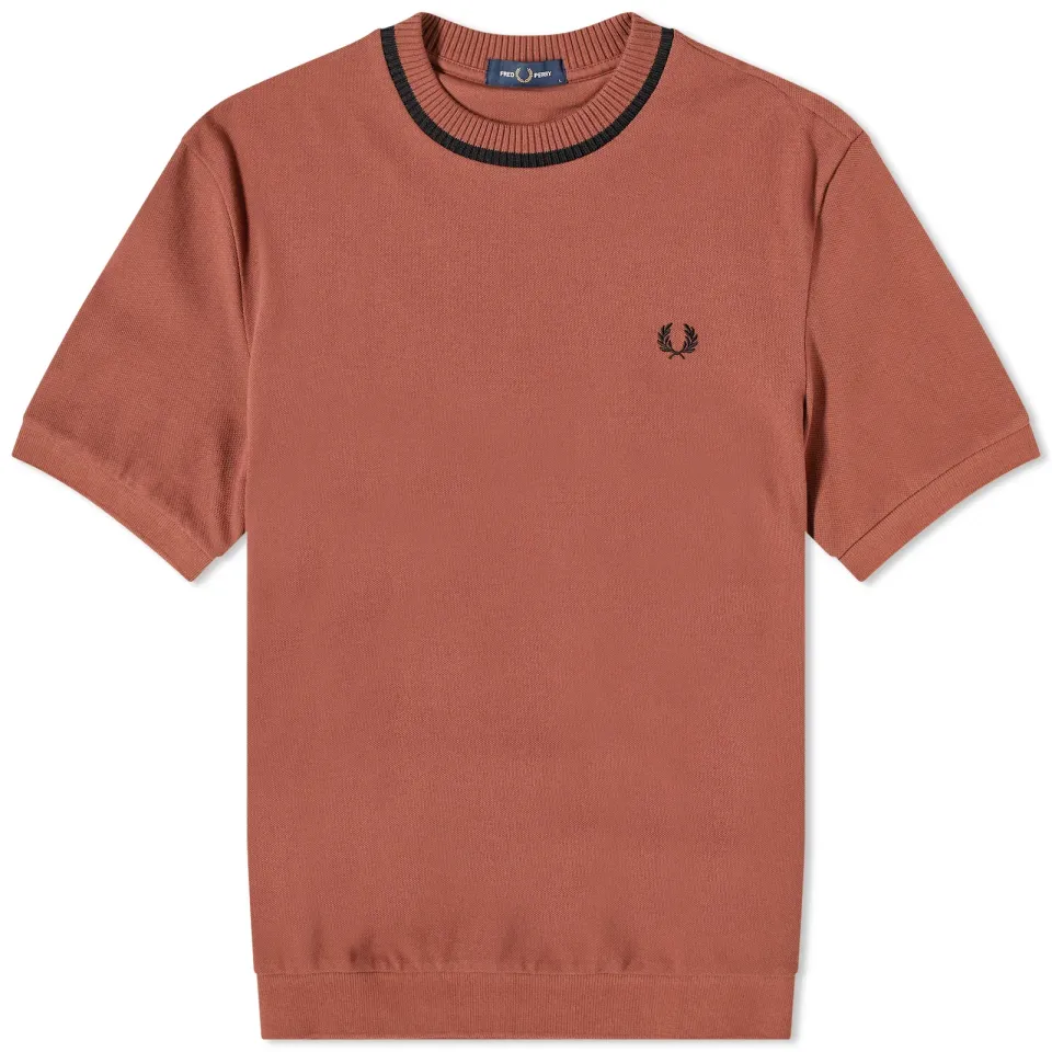 Crew Neck Pique T-Shirt