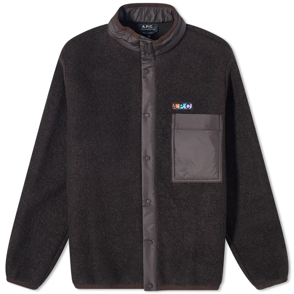 A.P.C. Ewan Snap Fleece Jacket
