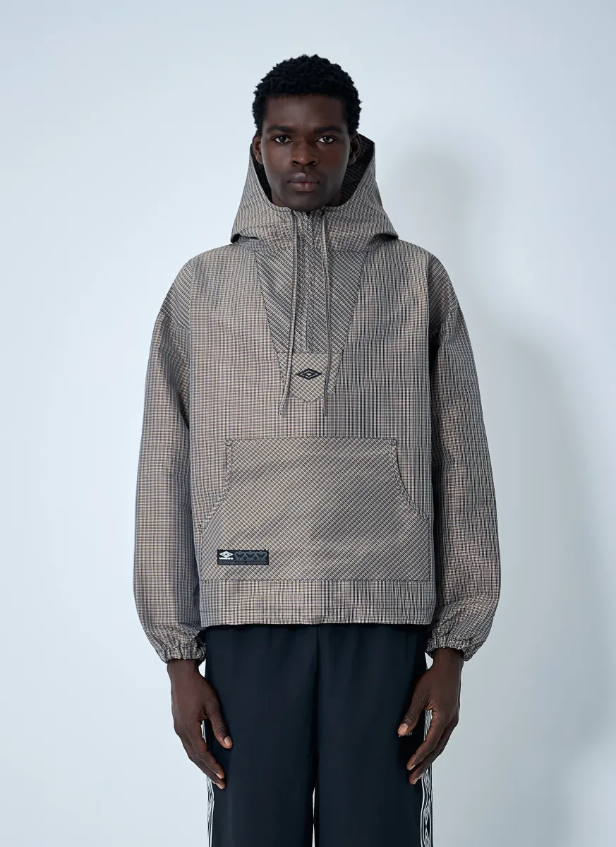 Masked Check Anorak Jacket