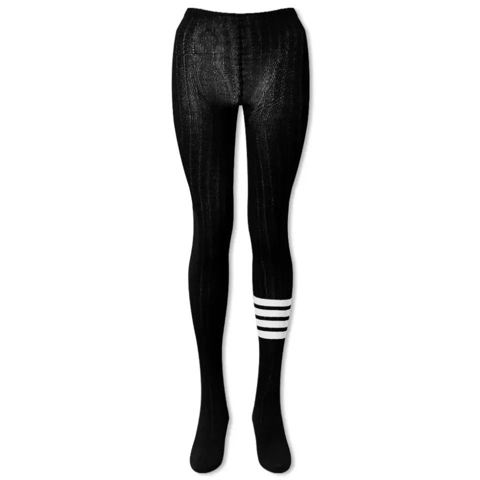 4 Bar Rib Merino Tights
