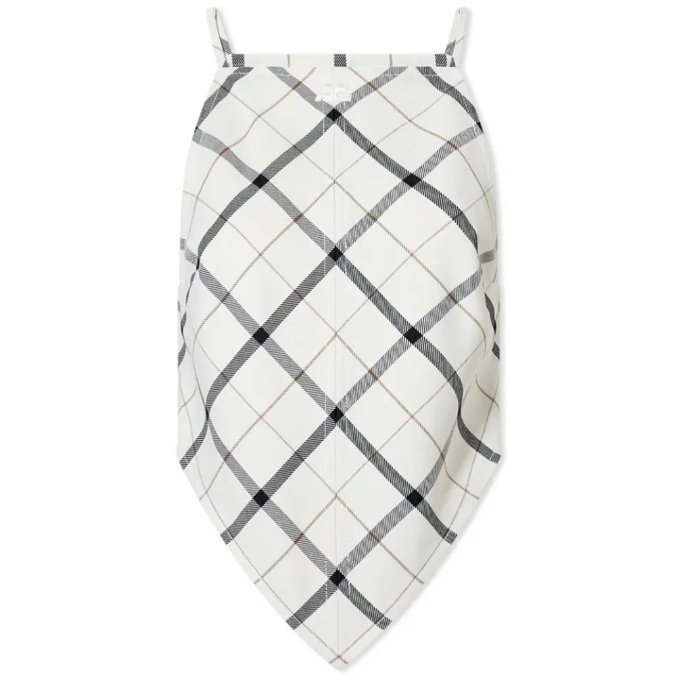 Courrèges Check Bandana Top
