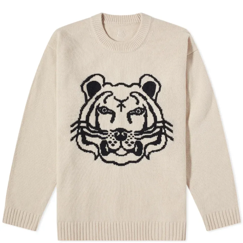 Reversible Tiger Crew Knit
