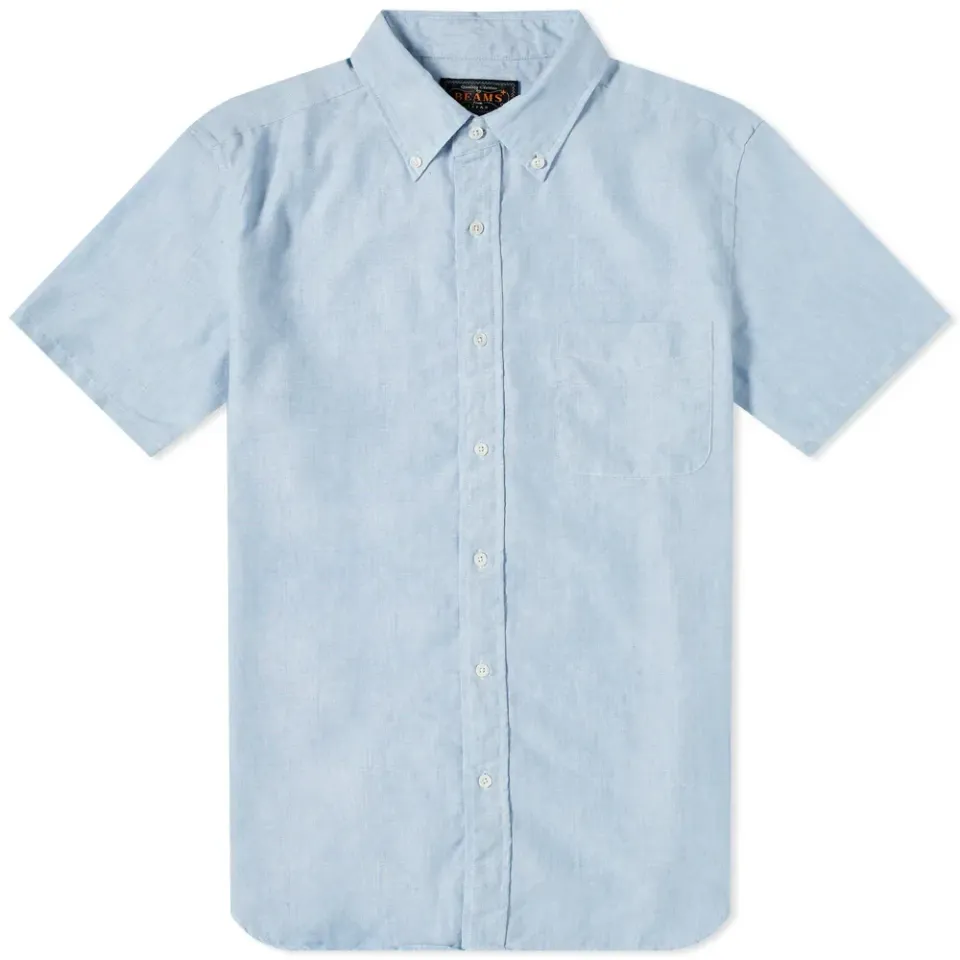 Short Sleeve Button Down COOLMAXÂ Linen Shirt