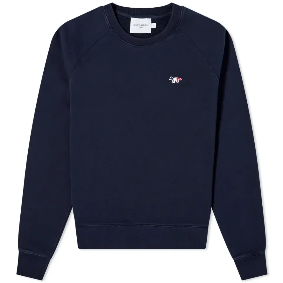 Maison Kitsuné Tricolor Fox Patch Adjusted Crew Sweat