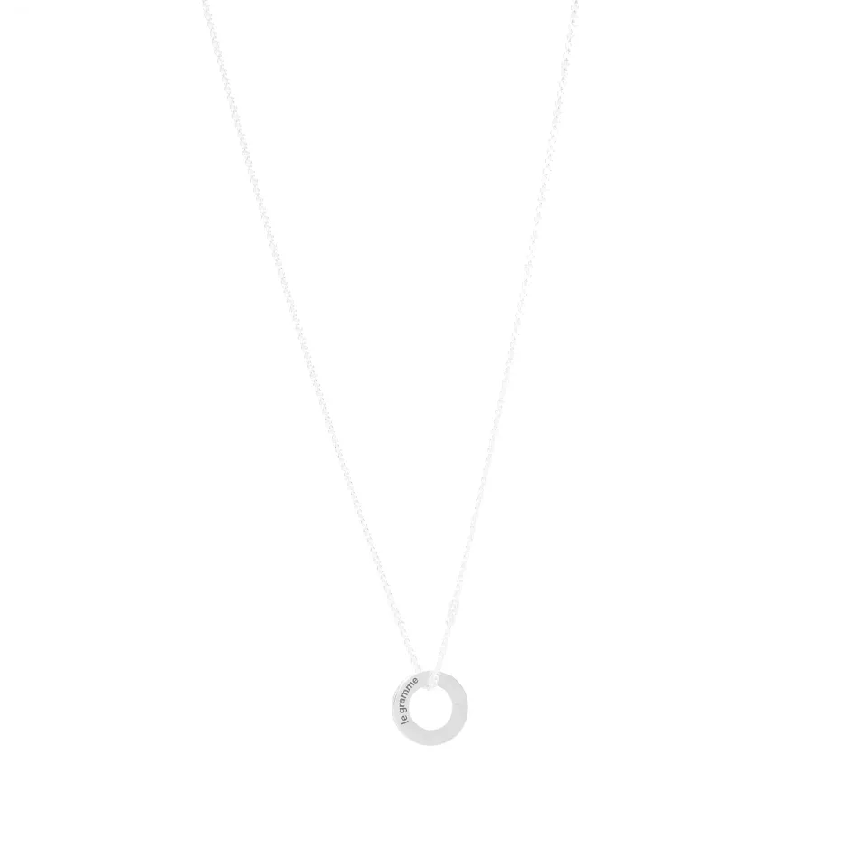 Slick Circle Pendant Necklace