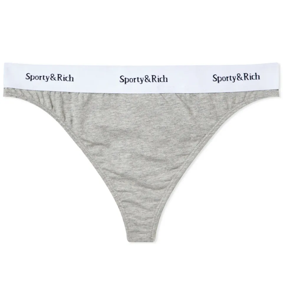 Serif Logo Thong