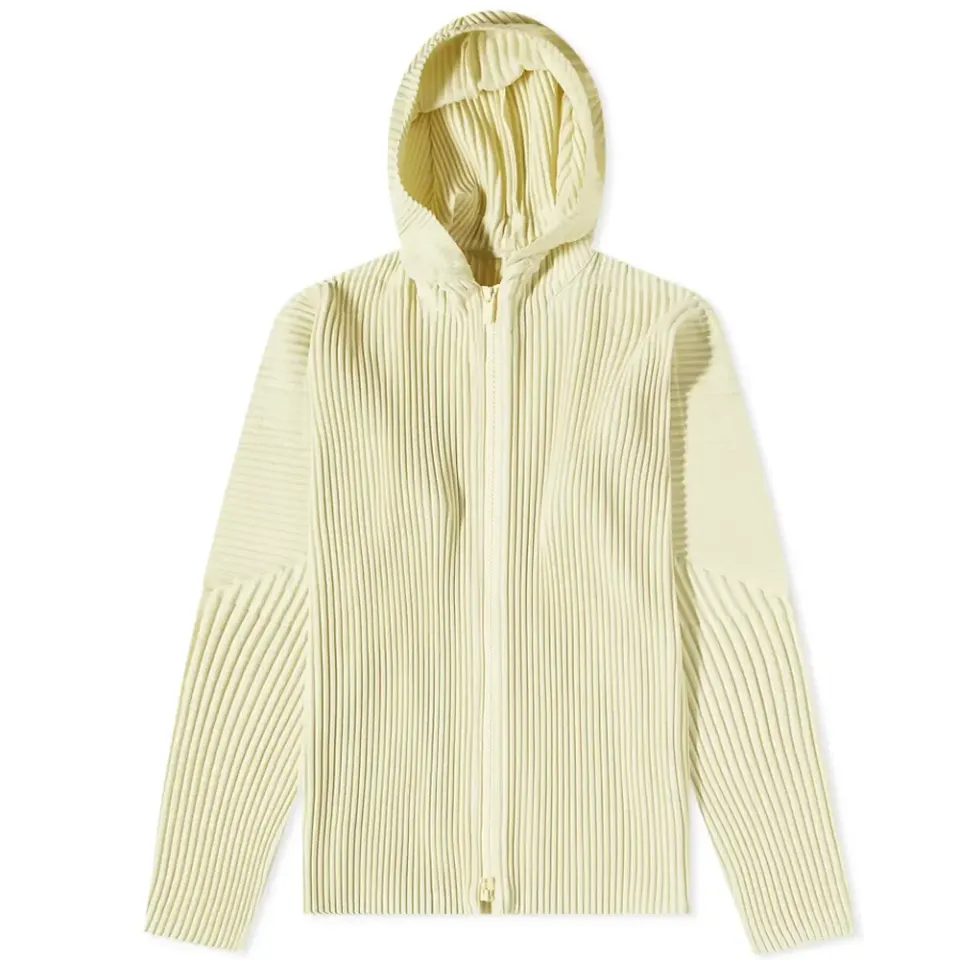 Pleated Zip Hoody