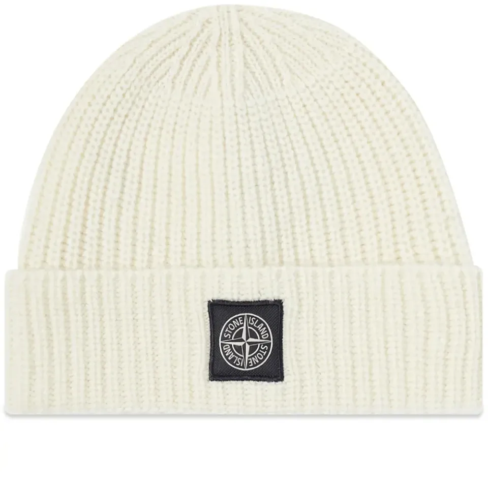 Wool Patch Beanie Hat
