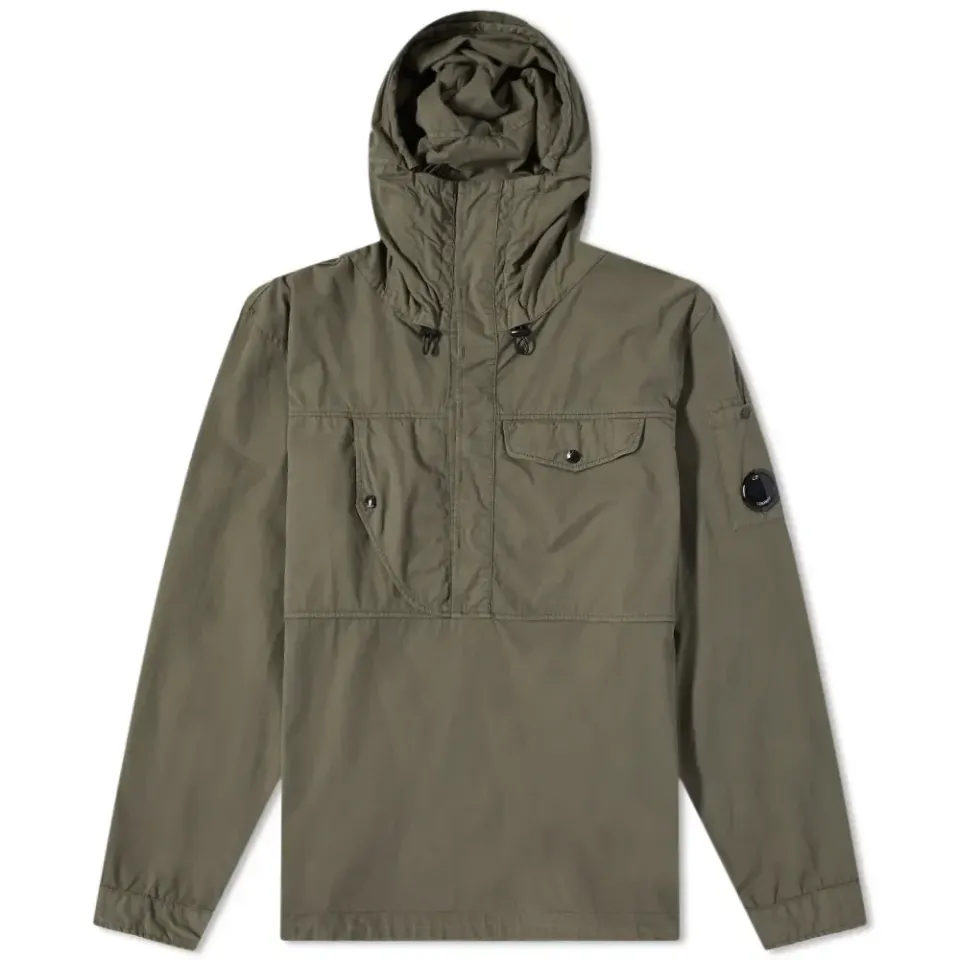 Arm Lens Popover Hooded Overshirt