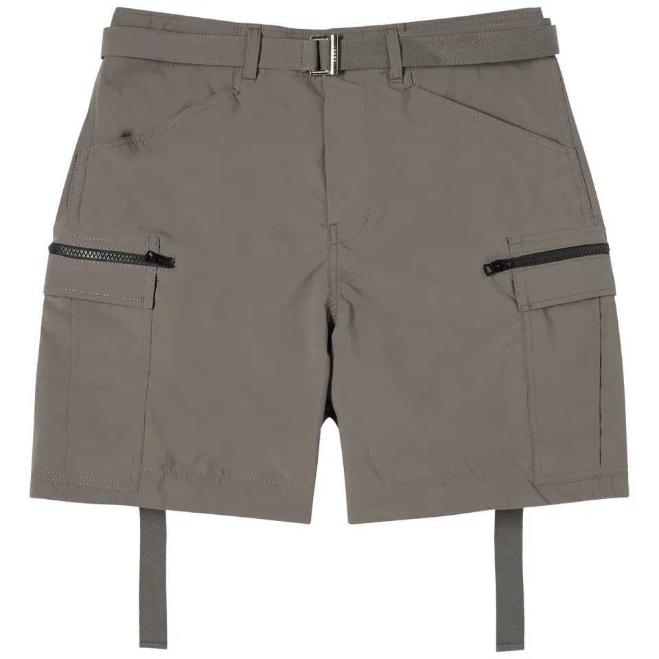 Matte Taffeta Cargo Shorts
