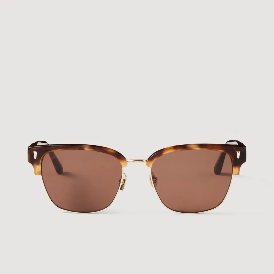 Acetate logo sunglasses