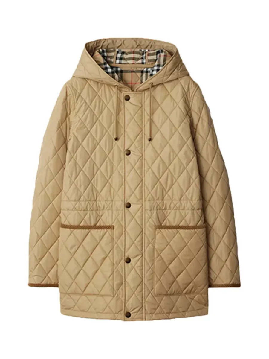 Women quilted jacket Flax