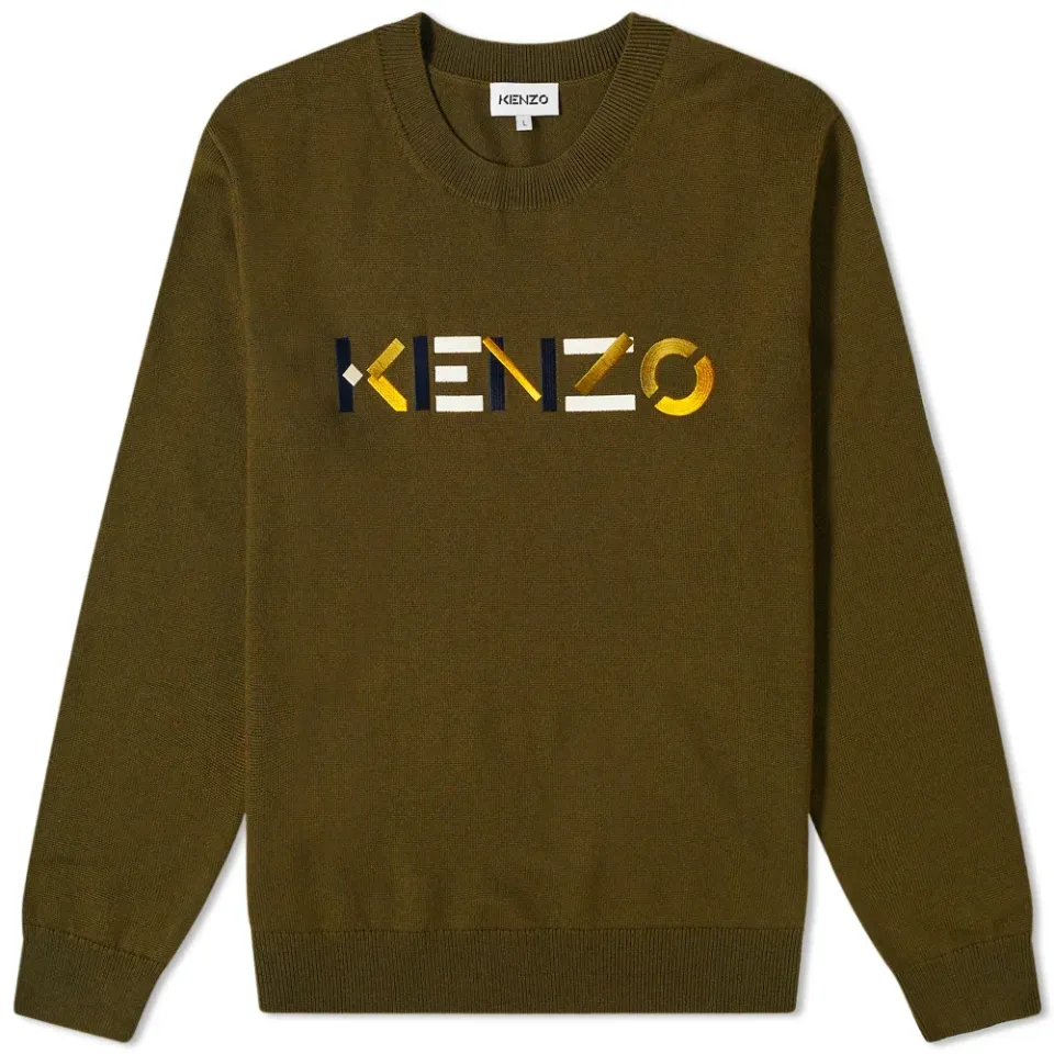 Embroidered Logo Crew Knit