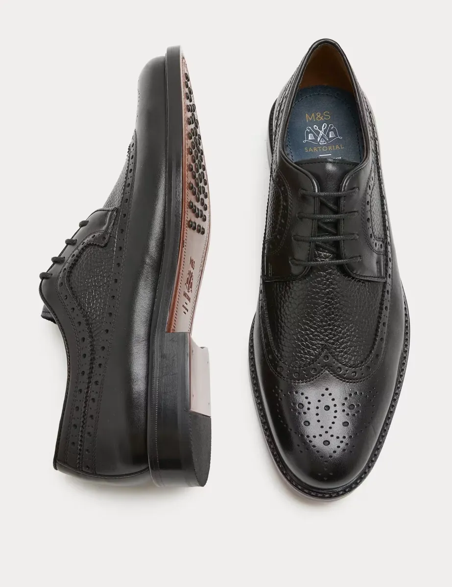 Leather Brogues Black