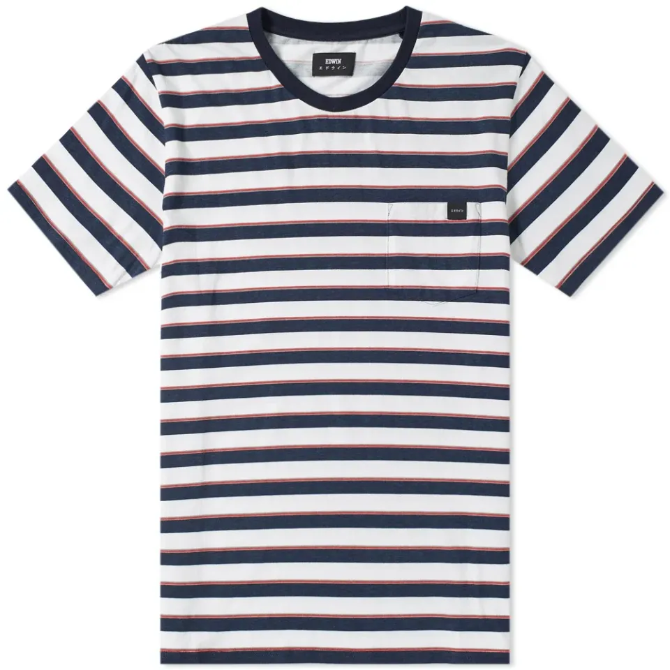 Stripe Pocket Tee