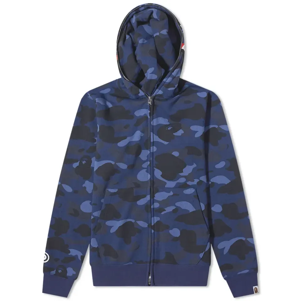 Colour Camo Shark Full Zip Hoodie
