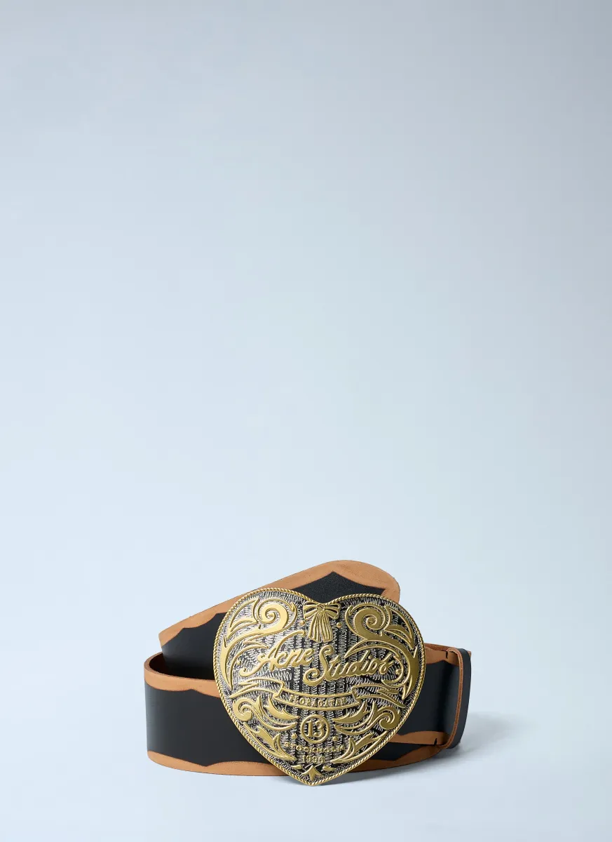 Heart Logo Engraved Belt