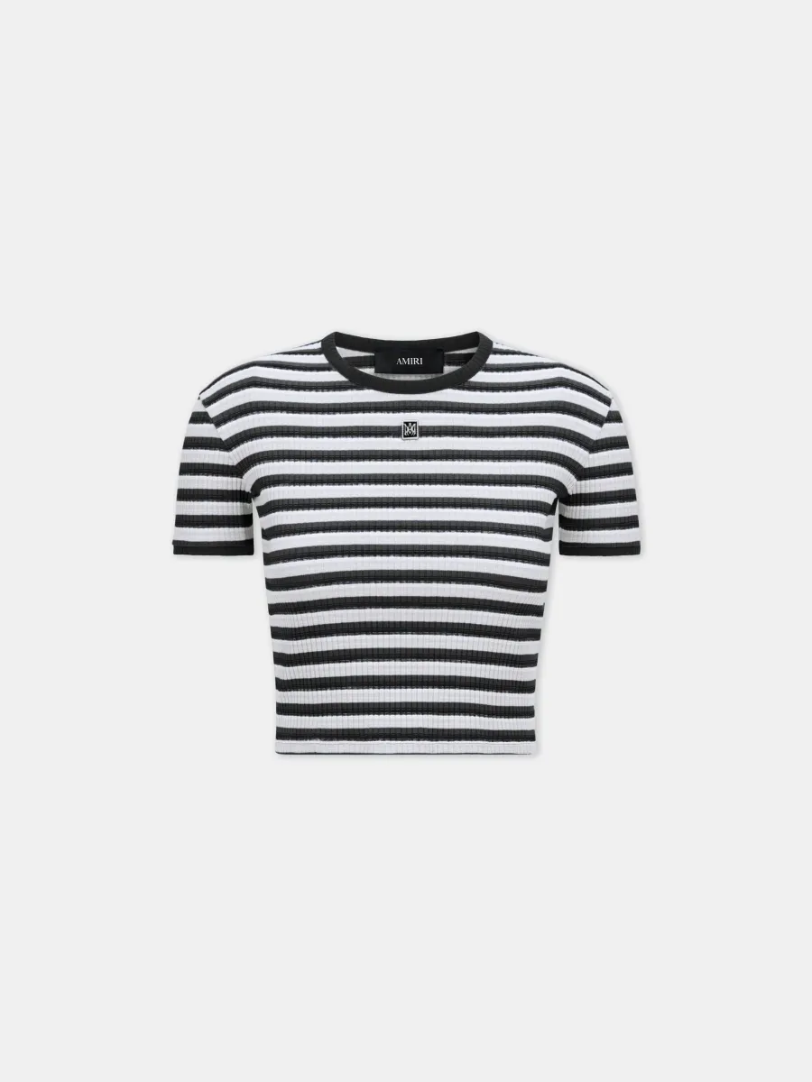 WOMEN - WOMEN'S MA STRIPED TEE - White