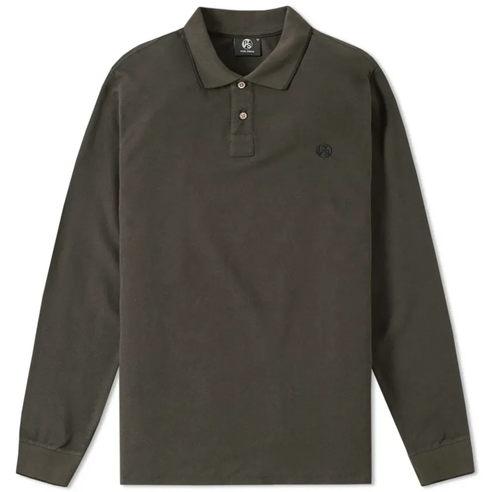 Long Sleeve Pill Logo Polo