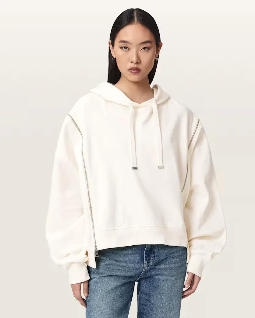Ciara Oversized Zip Detail Hoodie