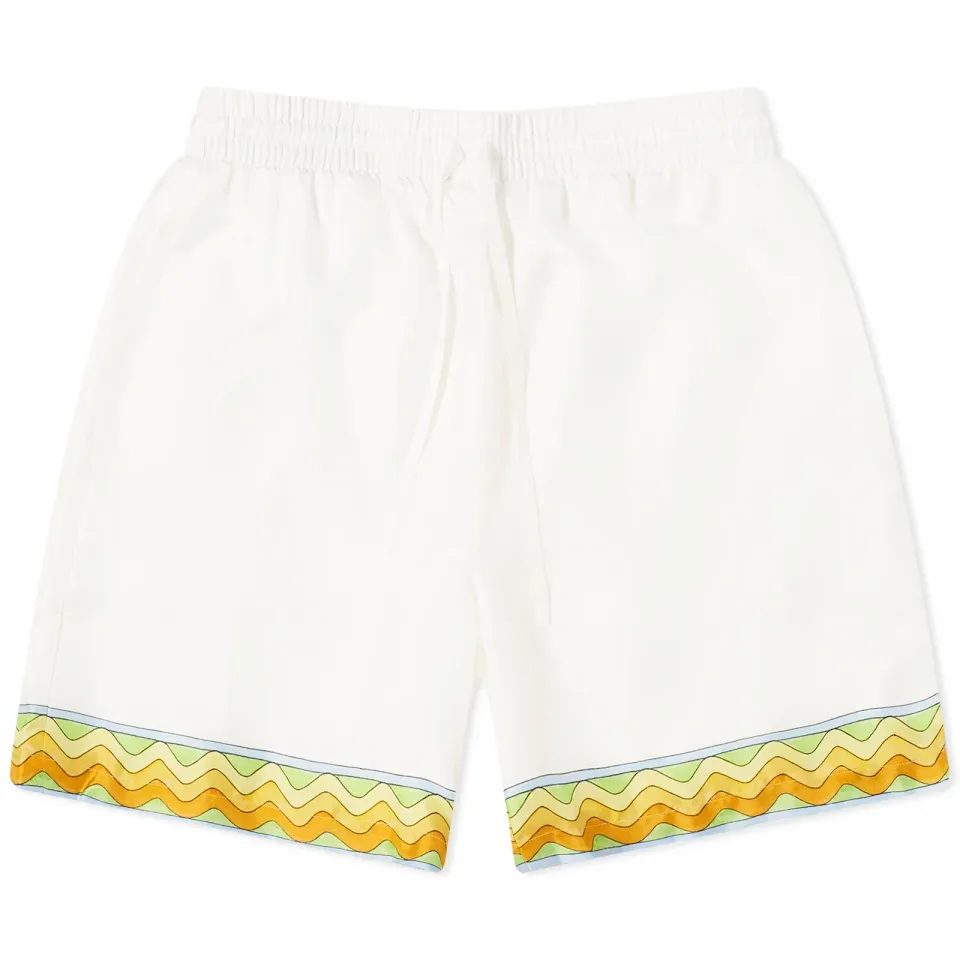 Tennis Club Silk Drawstring Shorts