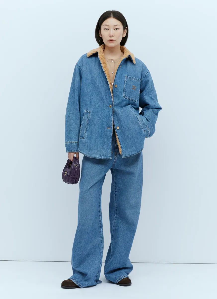 Logo Embroidery Jeans