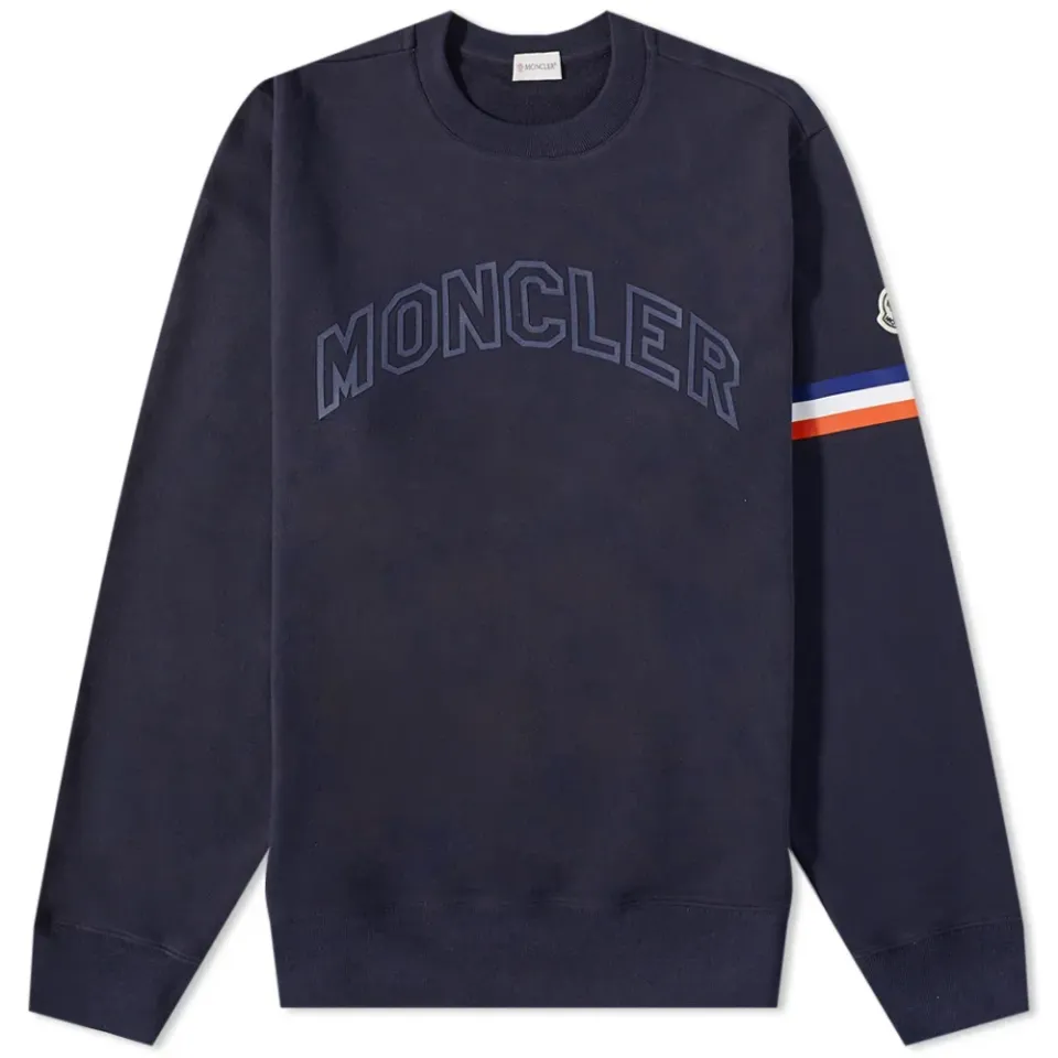 Tricolor Tape Crew Sweat