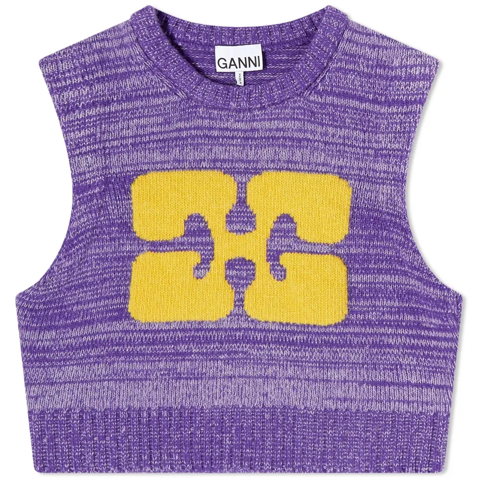 Graphic Crop Vest