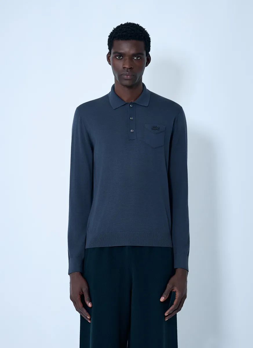 Wool Polo Sweater