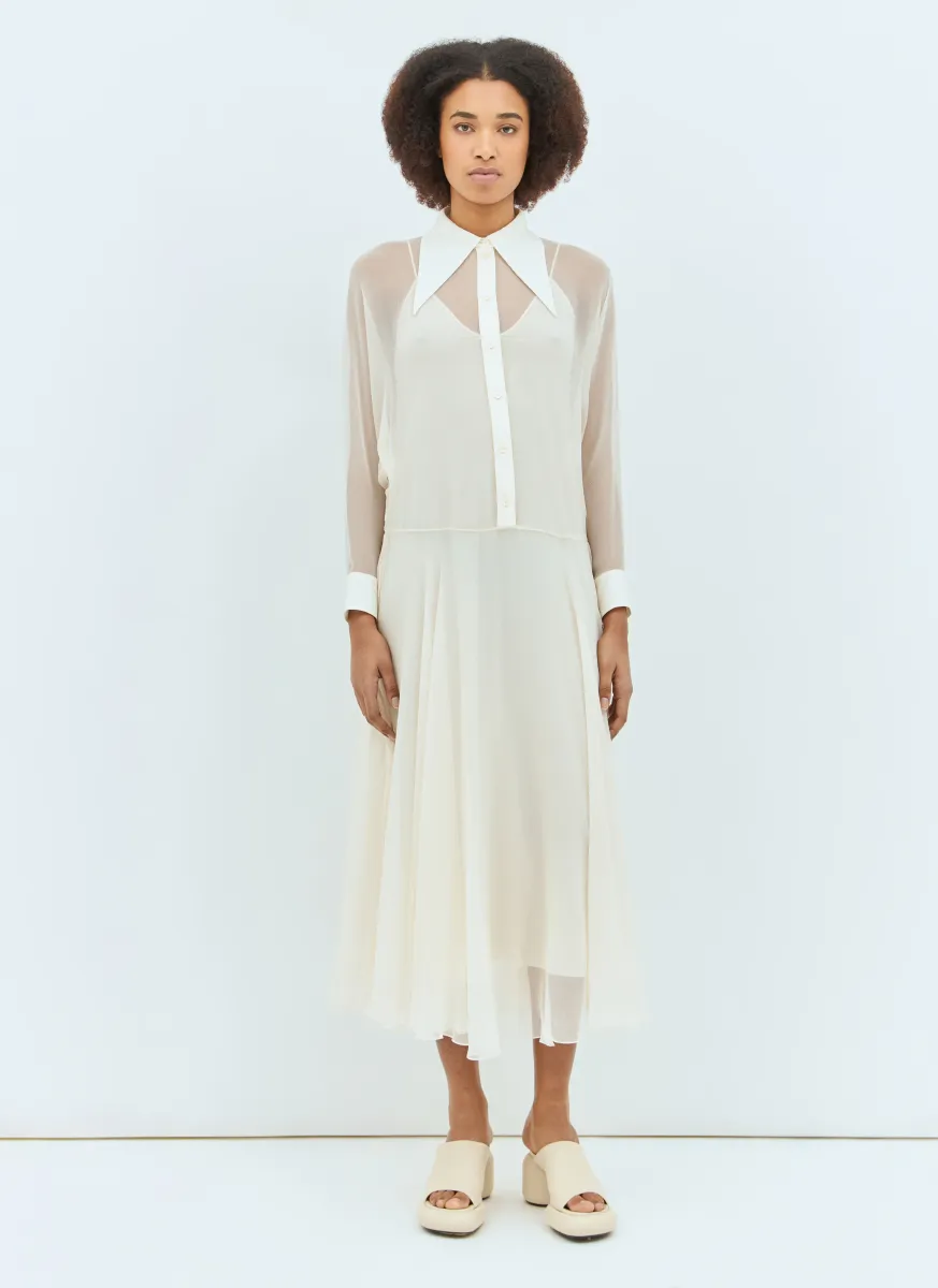 Silk Shirt Dress