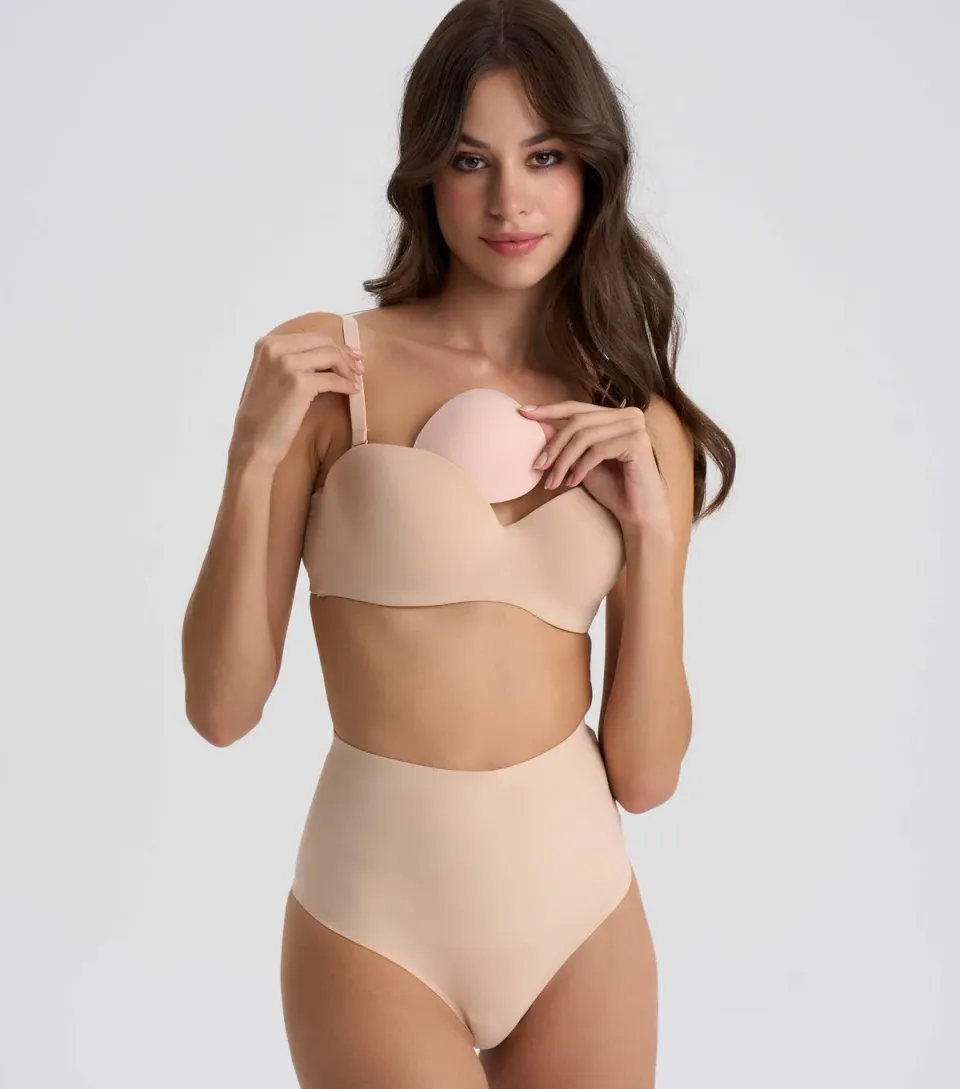 Women's Tan Half Cup Push Up Pads