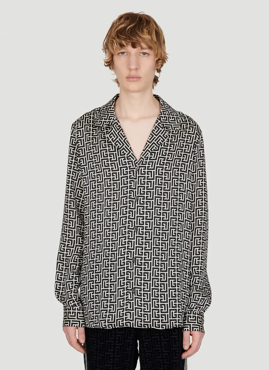 Monogram Print Shirt