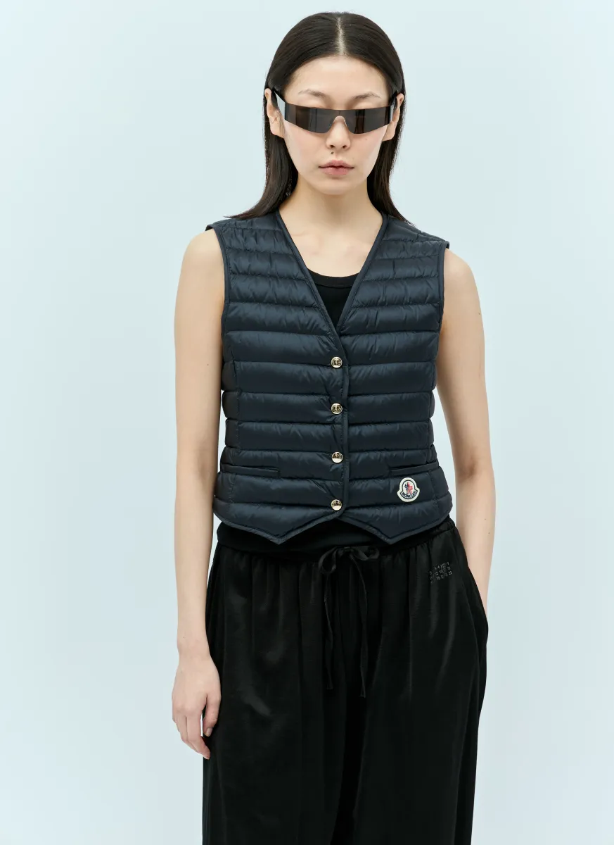 Logo Patch Quilted Vest