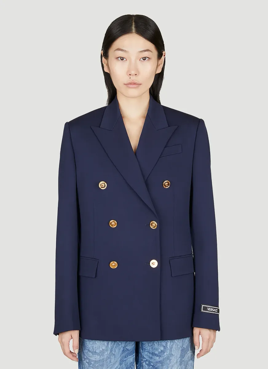 Slim Masculine Double-Breasted Blazer