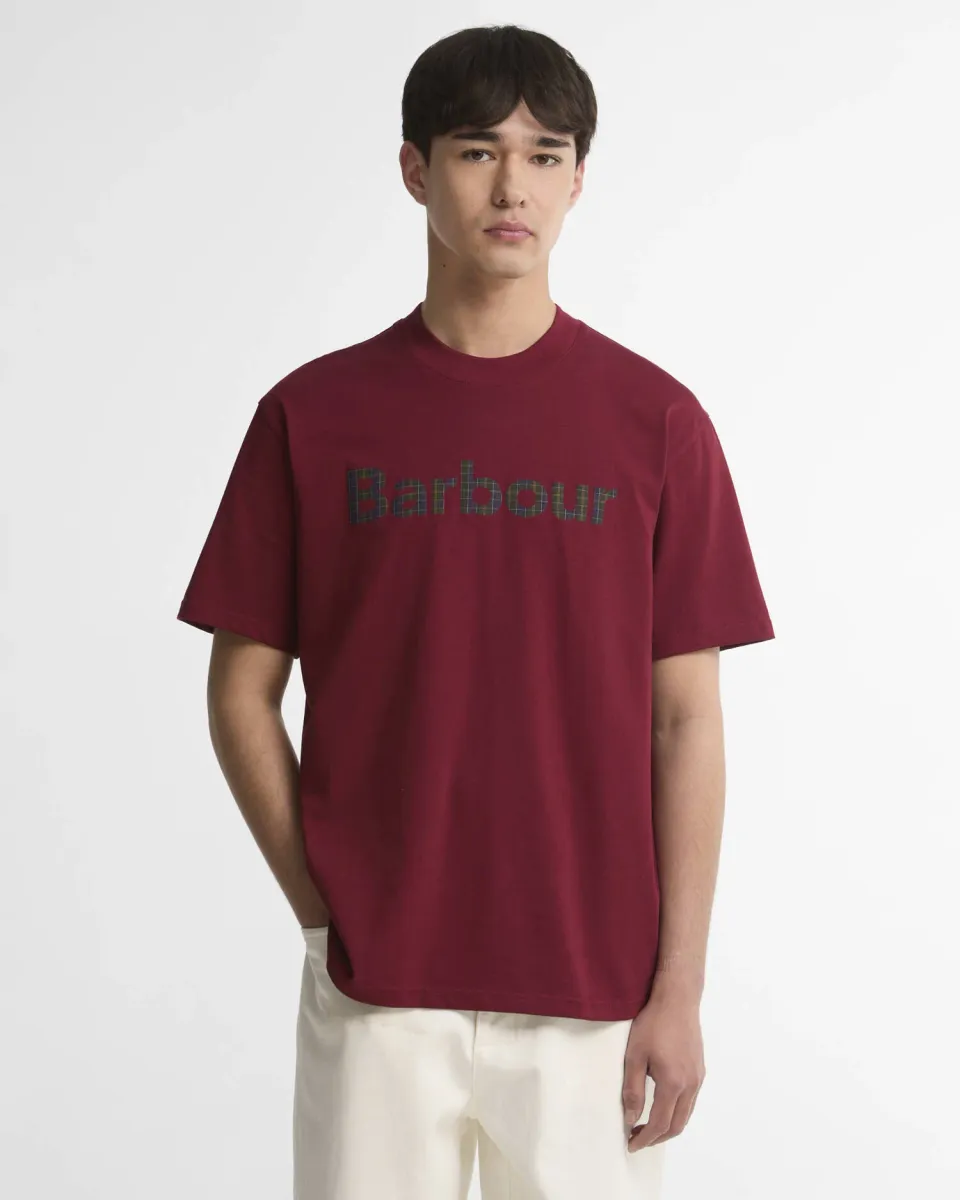 Tartan Logo Oversized Graphic T-Shirt