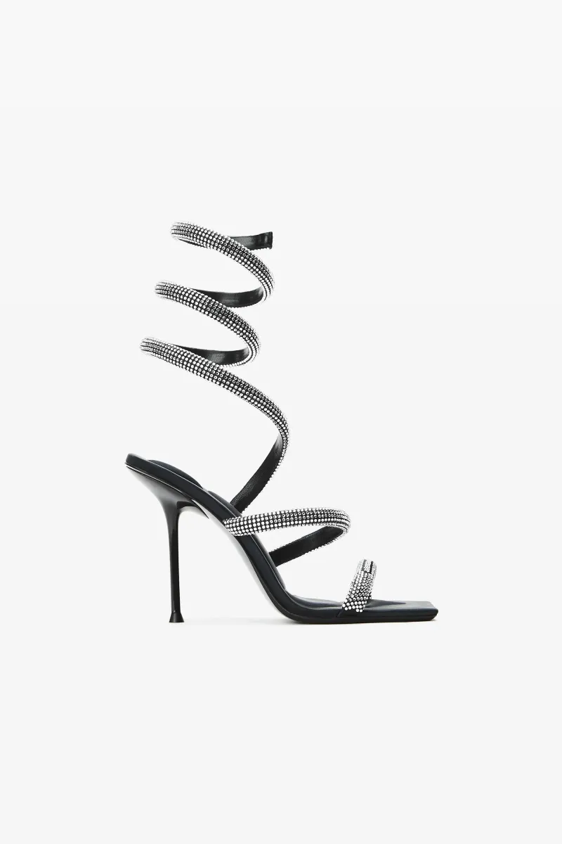 JULIE CRYSTAL HOTFIX COIL SANDAL