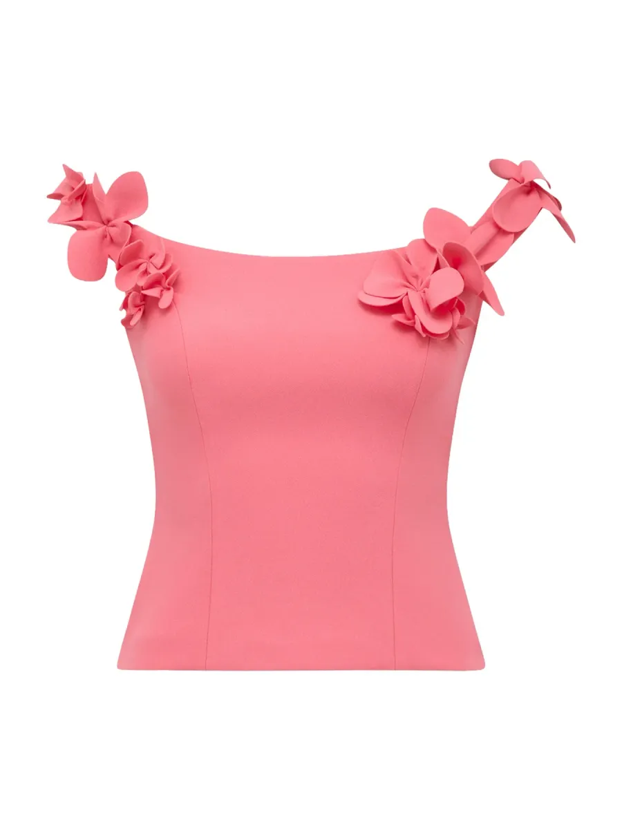 Faye Applique Bardot Top