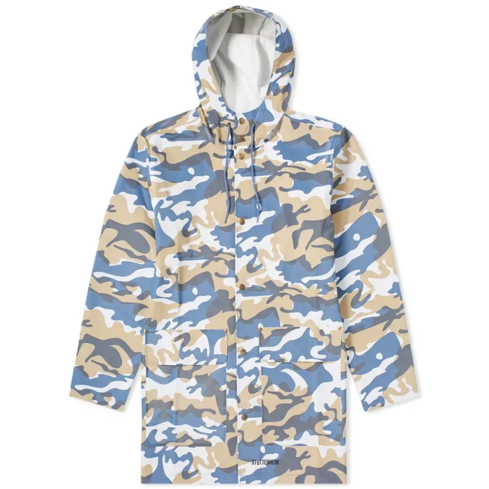 Stockholm Denim Camo Raincoat