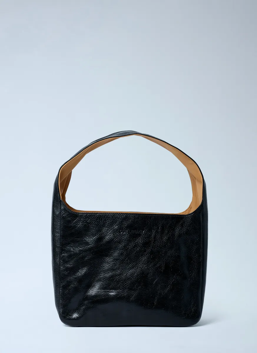 Leather Brick Handbag