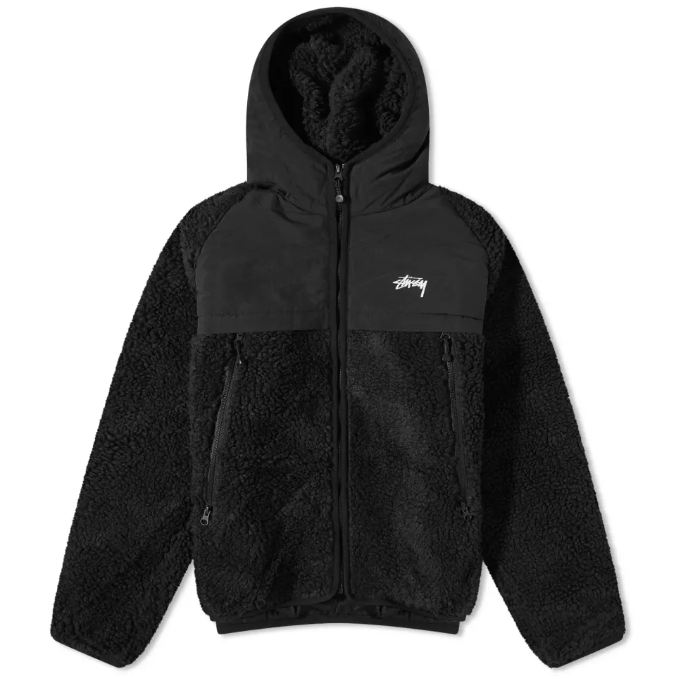 Sherpa Paneled Hooded Jacket