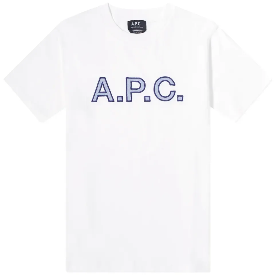 A.P.C. Romain Embroidered Logo Tee