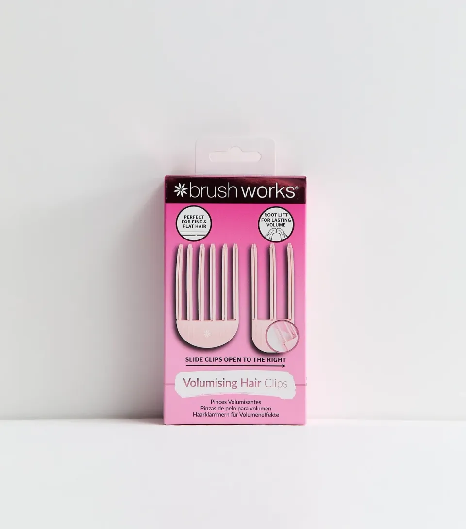 Pink Volumising Hair Clips
