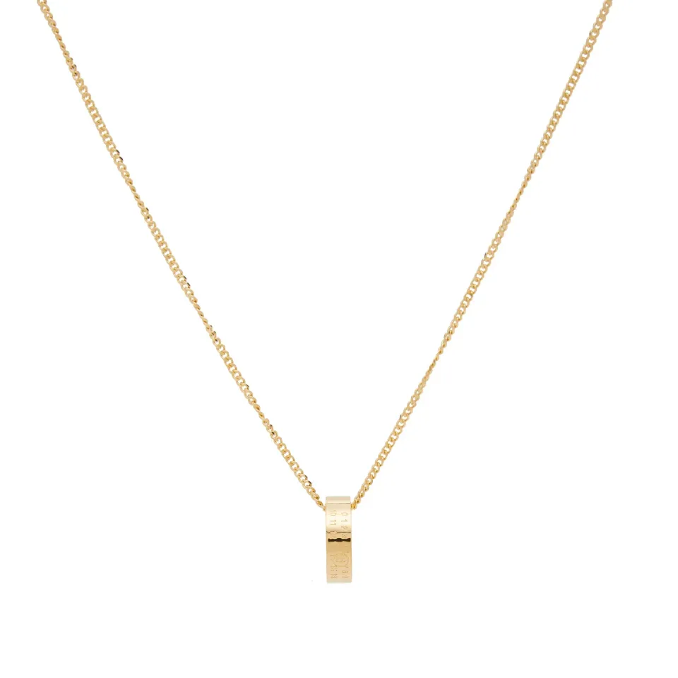 Number Logo Ring Necklace