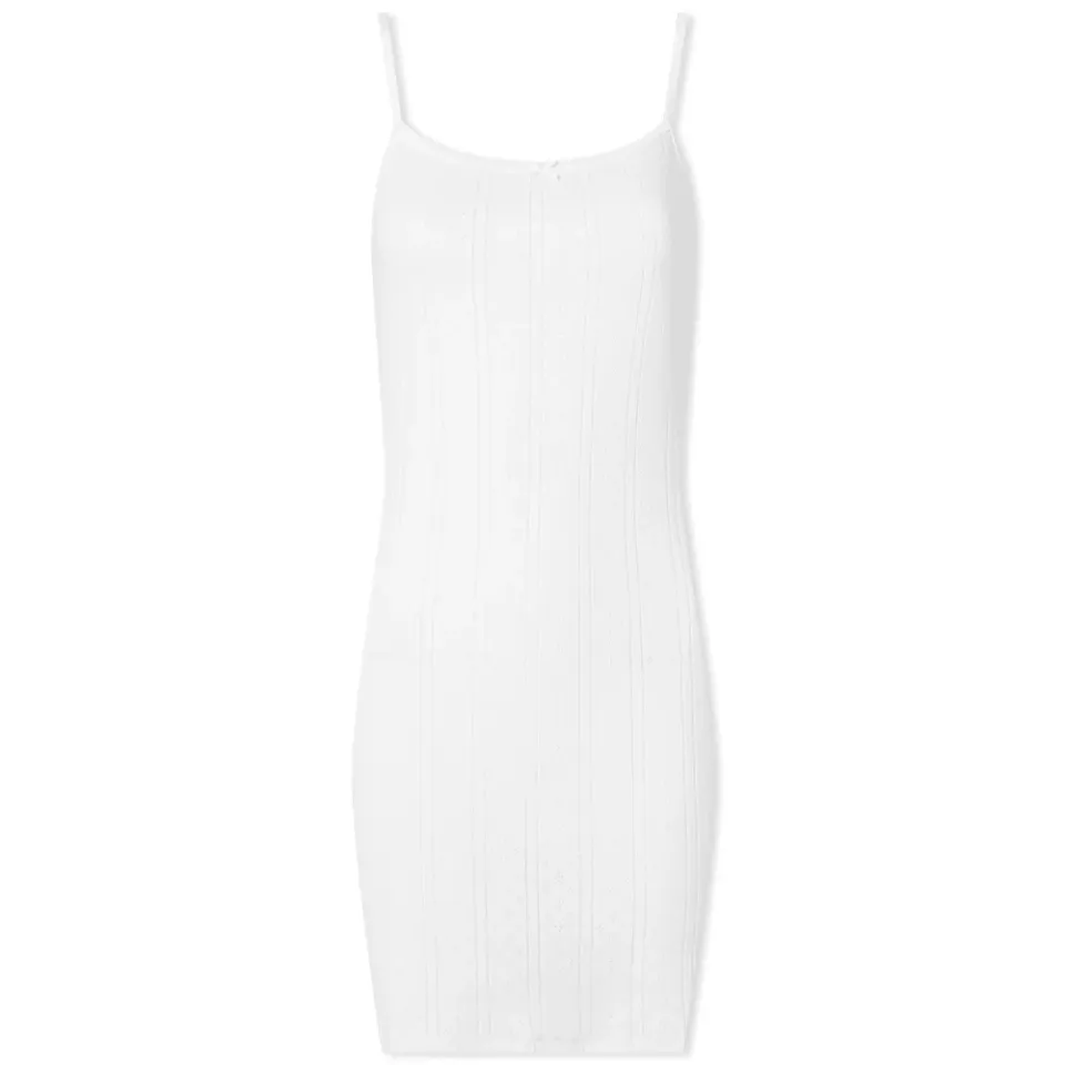 Picot Trim Tank Vest Dress